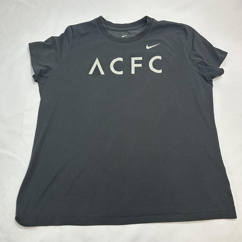 Nike ACFC Shirt Women XL Black Soccer Dri Fit Casual Sports